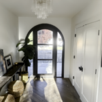 Painted Arched Glass Entry Door in Walnut Creek