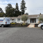 Walnut Creek Home with White Exterior (Benjamin Moore White China) by Paintmasters