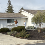 Walnut Creek Home with White Exterior (Benjamin Moore White China) by Paintmasters