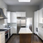 Moraga home. Ceiling, cabinets, and Walls by Paintmasters. Colors: Benjamin Moore Sea Salt