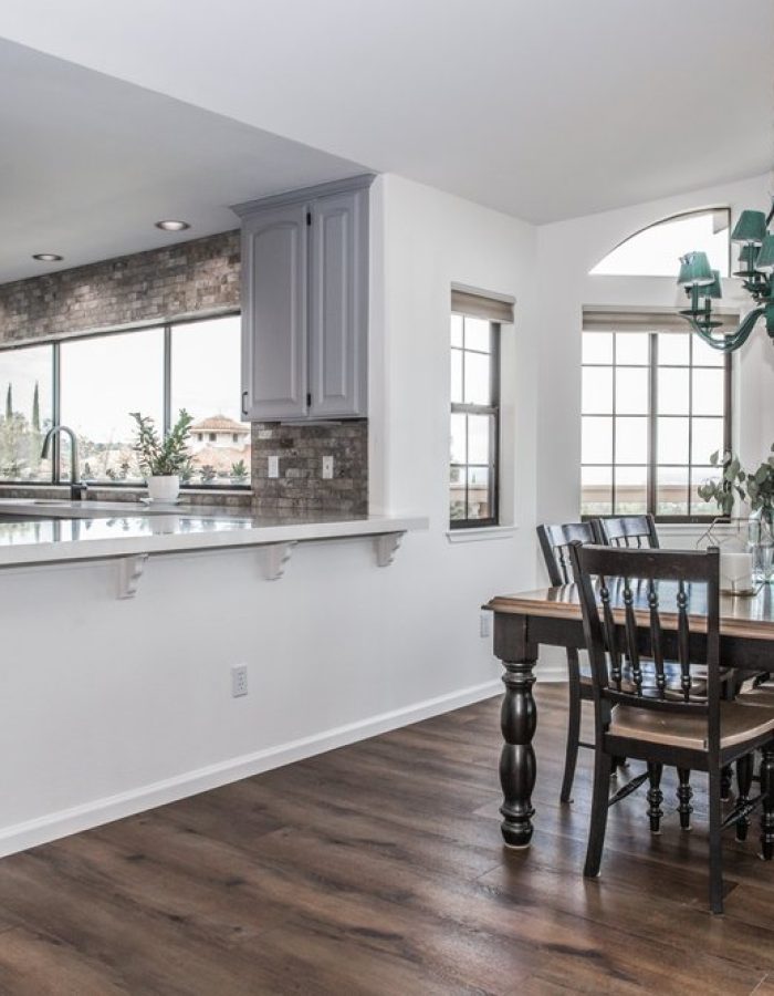 White Dining Room and Kitchen Refresh