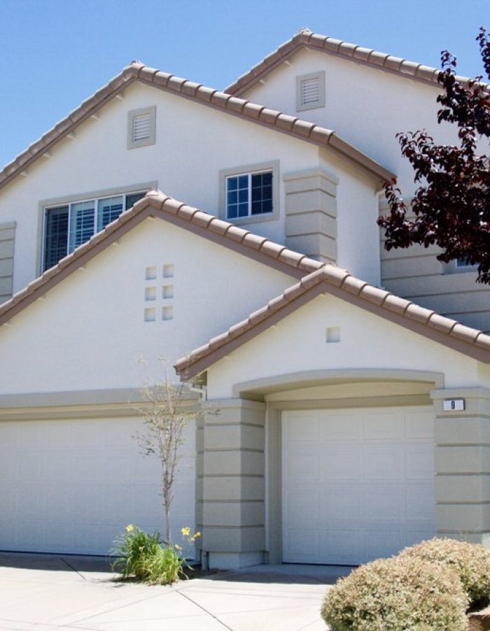 Exterior White and Beige House