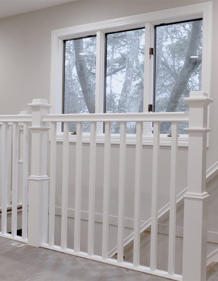 White Staircase Railing 