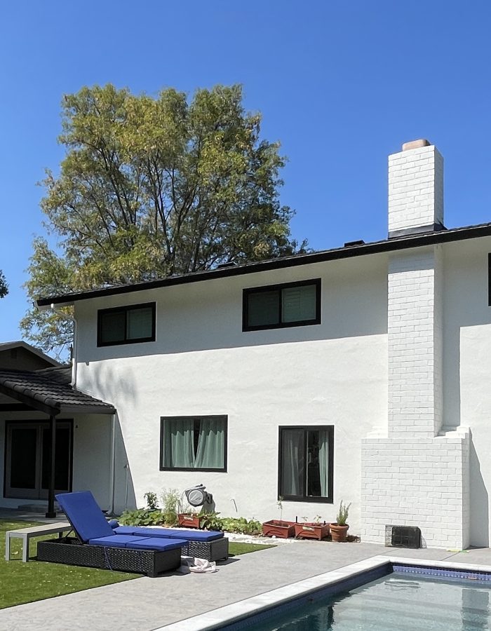 Black and white painted home exterior in Walnut Creek CA